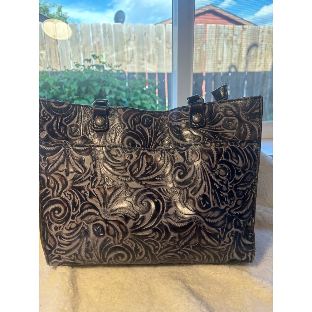 Patricia Nash Black embossed leather purse